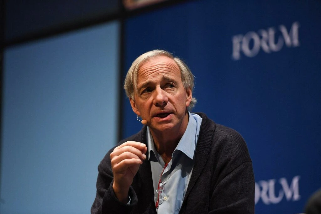Ray Dalio Bridgewater Associates founder speaking at economic forum